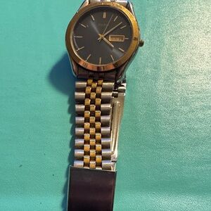 Pulsar Black and Gold Watch